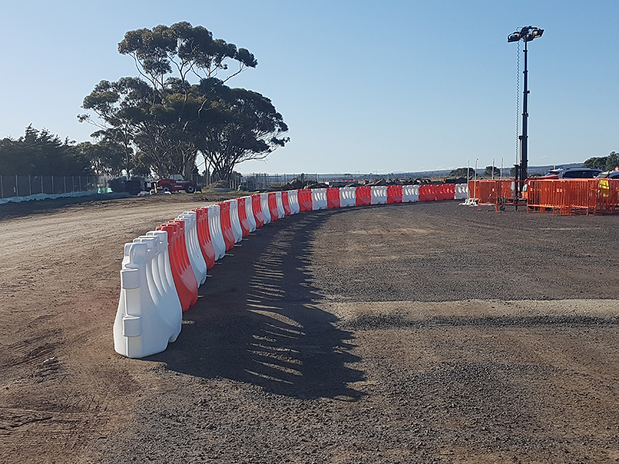 pedestrian separation barriers