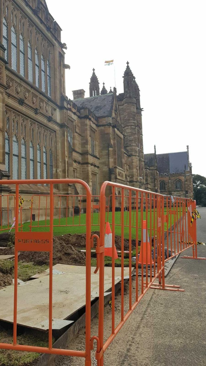 crowd control barriers in Sydney