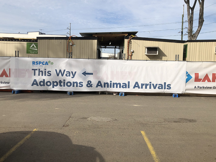 Large fence banner