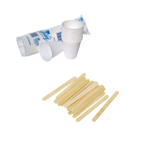 Disposable Cups & Wooden Stirrers - Timber