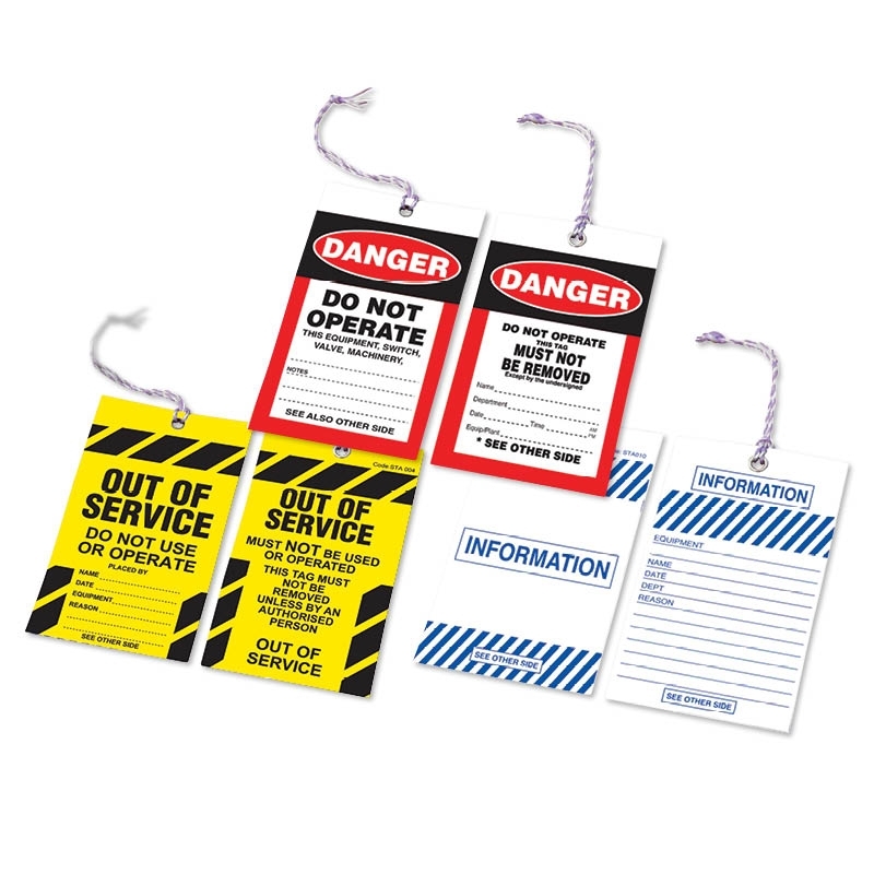 Safety Tags, Log Books & Posters Safety Tags, Log Books & Posters