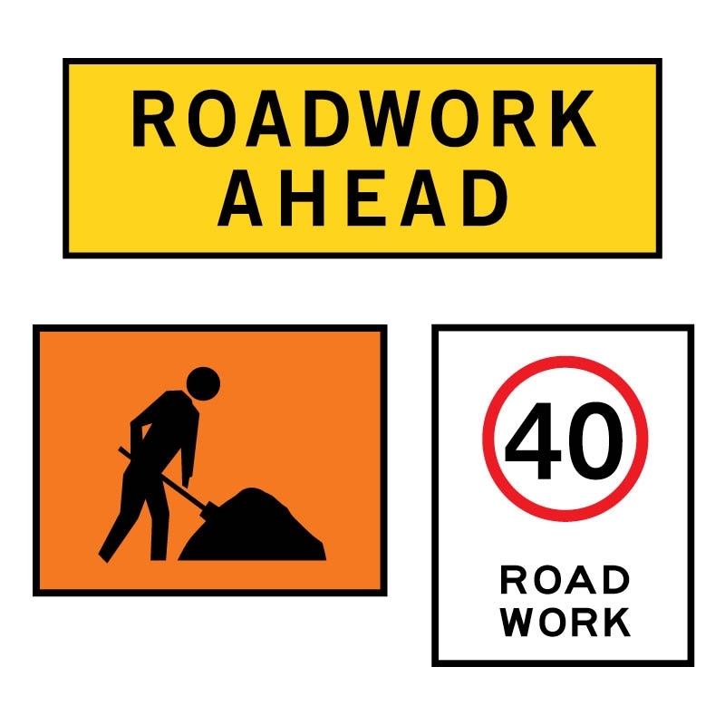 Temporary Road Signs - 600 mm