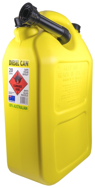 Fuel Container - 20L Poly Yellow