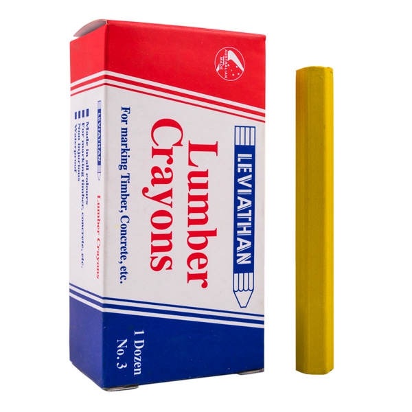 Leviathan Lumber Crayons D2 No. 3 Yellow