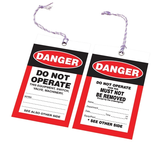 Safety Tag - Safety Tag Danger 100/Pack