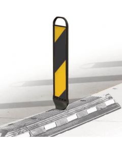 Traffic Separator - Flexible Panel & Socket Collapsible Delineator 750mm