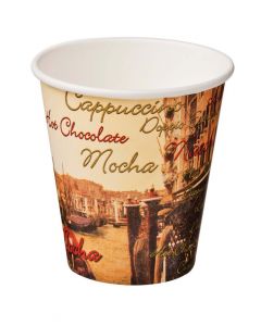 Paper Cups With Colour Print, Box Of 1000