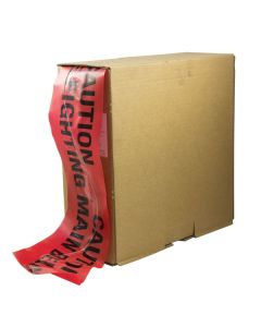 Mains Marker Tape - Detectable: Red (FIRE FIGHTING MAIN) 