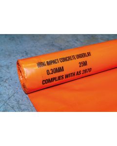 Orange Plastic 300µm, 25m X 4m Roll