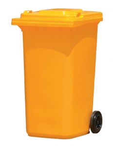 Wheelie Bin Yellow Garbage Bin