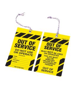 Safety Tag - Safety Tag Caution 100/Pack 