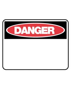 Danger Sign - Blank 600 x 450mm Poly