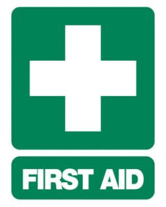 Emergency Sign - First Aid 225 x 300mm Poly