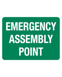First Aid Sign - Emergency Assembly Point 600 x 450mm Poly