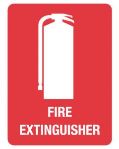 Fire Sign - Fire Extinguisher 600 x 450 mm Poly