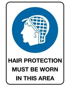 Hair Protection 600 x 450mm Poly