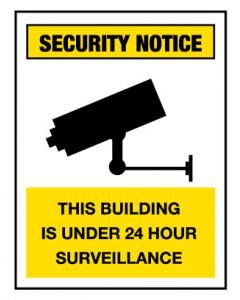 Security Notice Sign - This Building 600 x 450 mm Poly