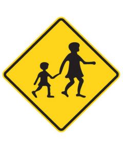 Warning Sign - CHILDREN CROSSING 