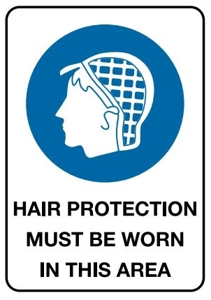 Hair Protection 600 x 450mm Poly