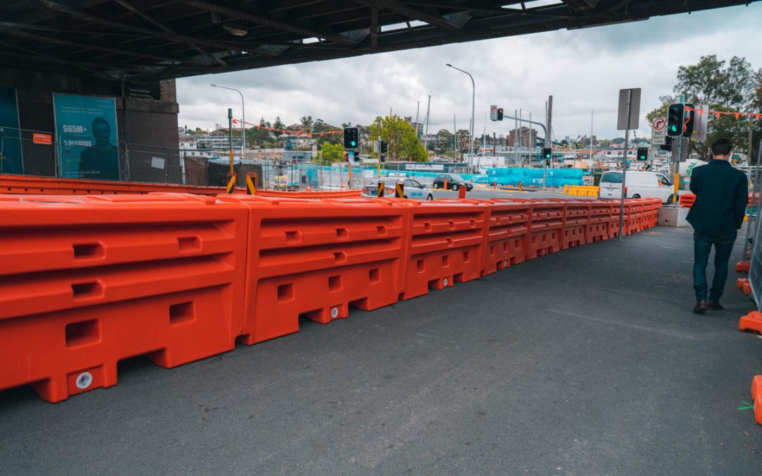 LoRo Barriers at WestConnex Rozelle Interchange