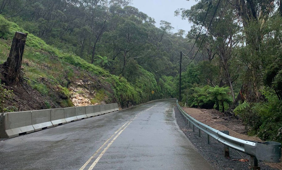 Jersey Kerbs aid Blue Mountains landslide remediation