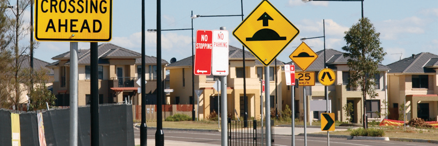 How to install road signs