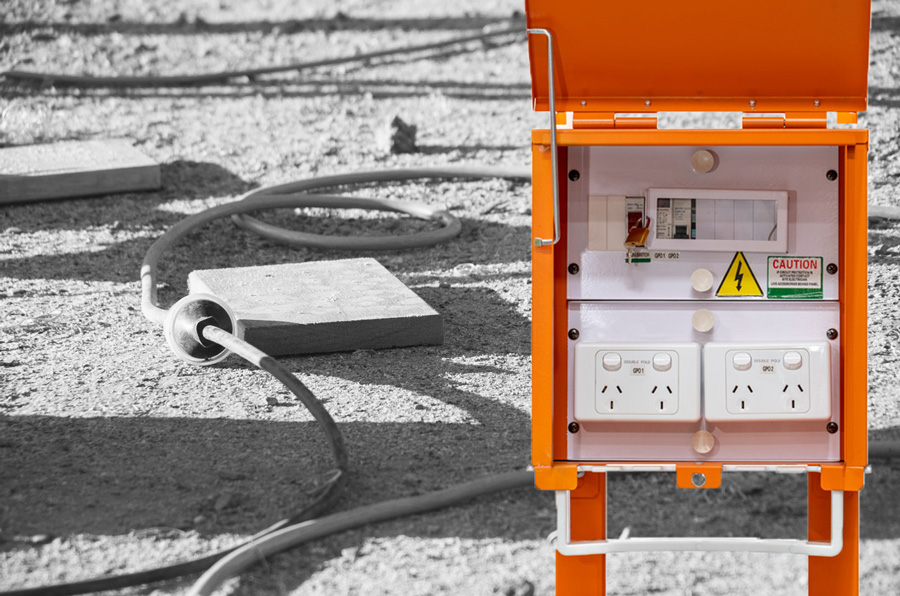 Temporary switchboards for construction sites