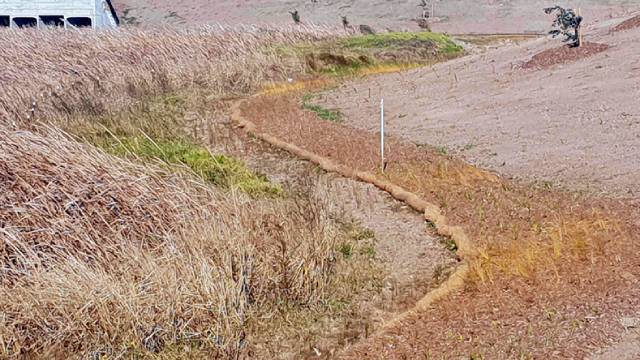 Coir Logs for Wirraway residential wetland construction